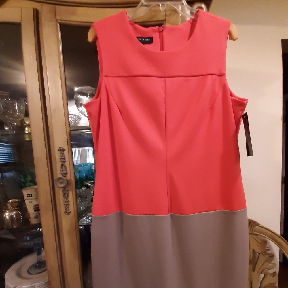 Jones New York Tri-Color Knit Dress